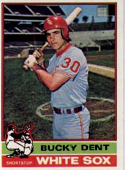 1976 Topps Baseball Cards      154     Bucky Dent